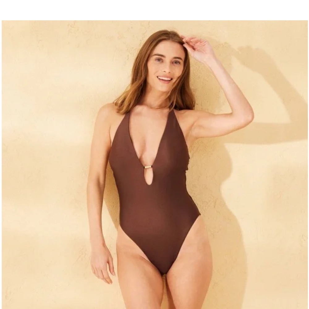 Shade & Shore plunge one piece NWT size medium